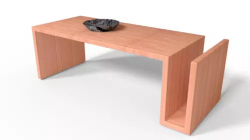 Salon Table 3d model Salon Table 3d model