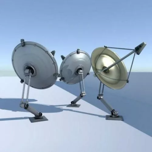 Defense Satellite Spaceship 3d model