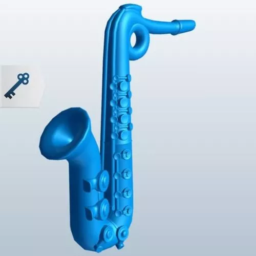 Lowpoly Soprano Cornet 3d model