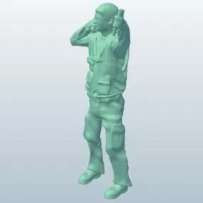 Officer Standing 3d model