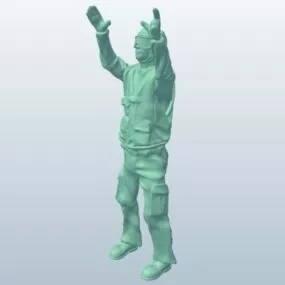 Crew Plane Character 3d model