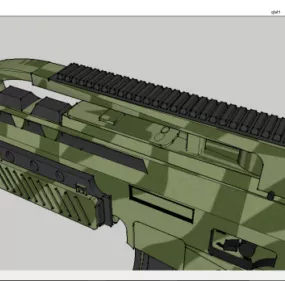 Scar-x Gun Prototype 3d model