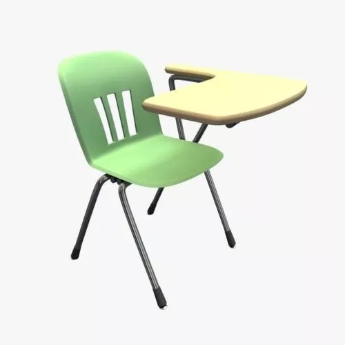 School Desk 3d model School Desk 3d model