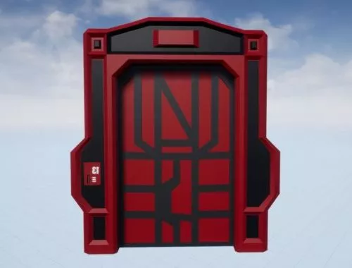 Sci-fi Door 3d model Sci-fi Door 3d model
