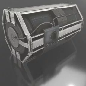 Sci-fi Spaceship Emergency Backup 3d model