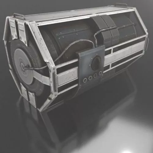 Space Dock Futuristic Spacecraft Station 3d model