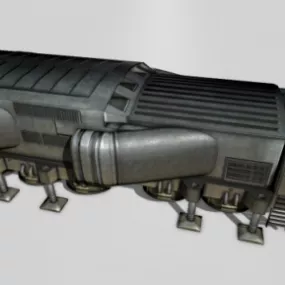 Fantasy Freighter 3d model