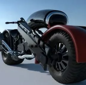Sci-fi Beauty Bike 3d model