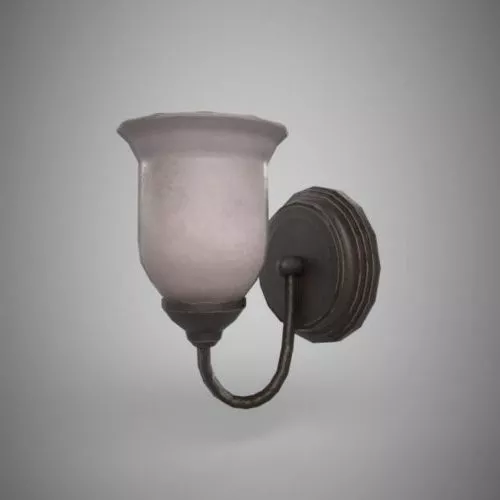 Sconce Lamp Carved Shade 3d model
