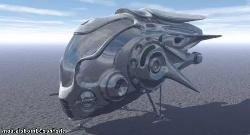 Circle Spaceship 3d model