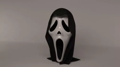 Scream Mask Design Free 3d Model - .Blend - Open3dModel