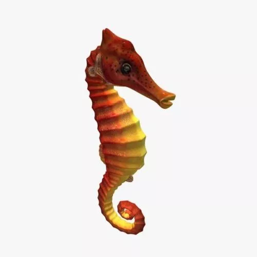 Seahorse Statue 3d model