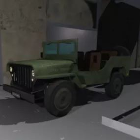 War Jeep 3d model