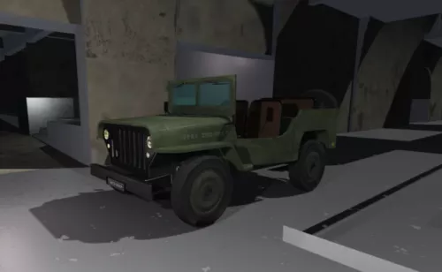 Wwii Jeep Car 3d model