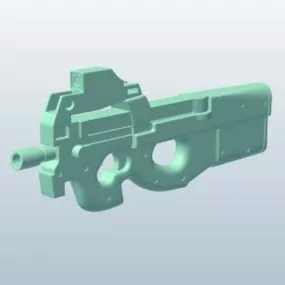 Sub Machine Gun Lowpoly 3d model