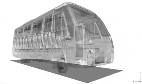 High Speed Train Vehicle 3d model