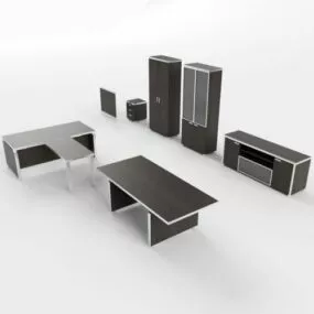 Set Of Office Furniture 3d model