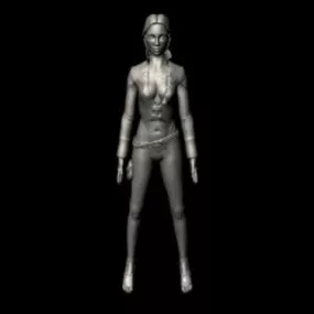 Beauty Woman No Texture 3d model