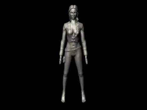 Beauty Woman No Texture 3d model Beauty Woman No Texture 3d model