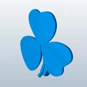 Shamrock Sculpture 3d model