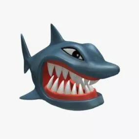 Cartoon Monster Shark 3d model