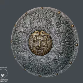Warrior Decorative Shield 3d model