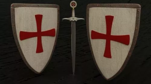 Shield Assorted Object 3d model