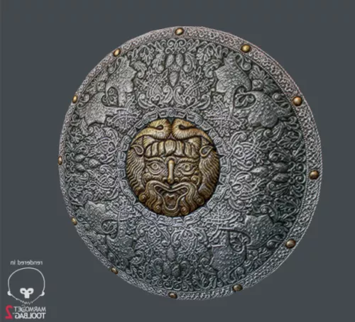 Warrior Decorative Shield 3d model Warrior Decorative Shield 3d model