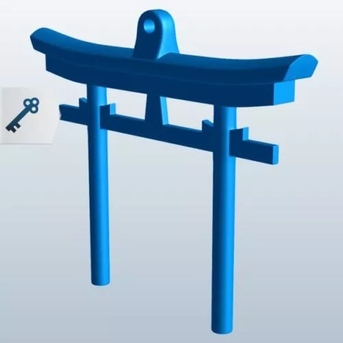 Iron Gate With Decoration Floral 3d model