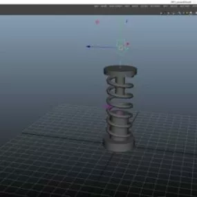 Shock Absorbers Rigged 3d model