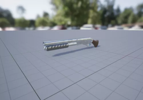 Shootgun Weapon 3d model Shootgun Weapon 3d model