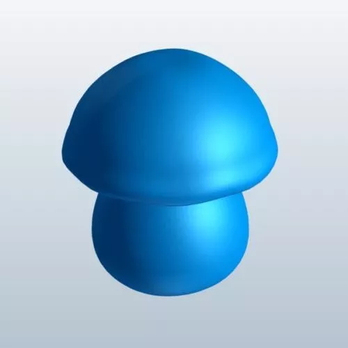 Dark Anime Mushroom Character 3d model