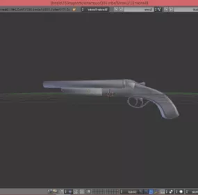 Weapon Shotgun Double Barrel 3d model