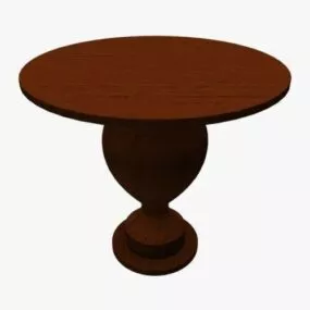 Round Side Table 3d model