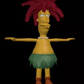 Cartoon Bob Character 3d model