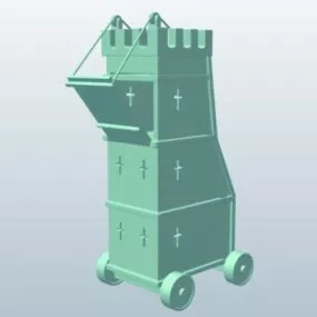 Medieval Siege Tower 3d model