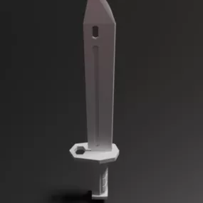 Simple Bayonet Game Weapon 3d model