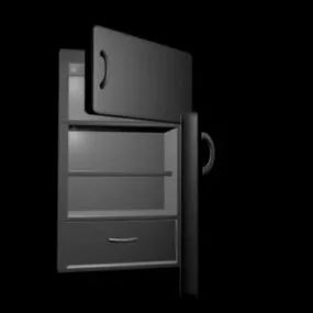 Simple Fridge 3d model