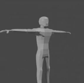 Simple Man Basic Character 3d model