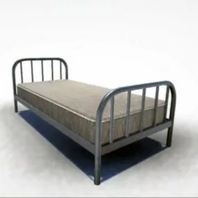 Home Simple Metal Bed 3d model