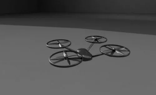 Simple Quadcopter Drone 3d model Simple Quadcopter Drone 3d model