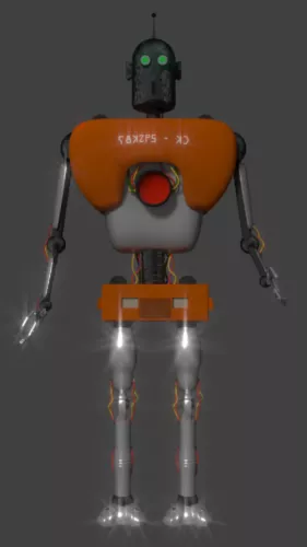Futuristic Robot Dog 3d model