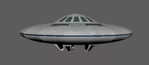 Ufo With Lighting 3d model