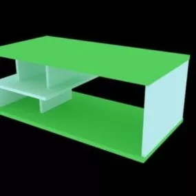 Simple Green Modern Table 3d model