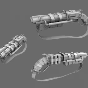 Simple Shotgun Game Pack 3d model