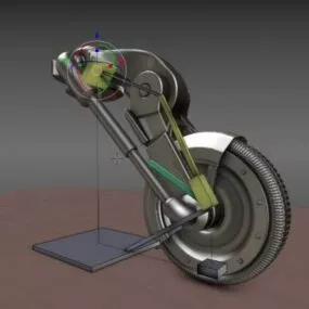 Hydraulics Wheel Rigged 3d model