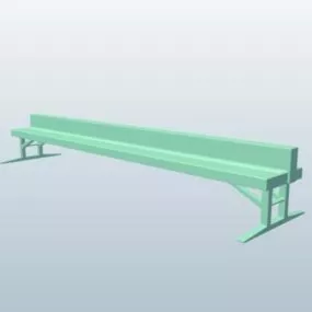 Skate Park Bench Chair 3d model