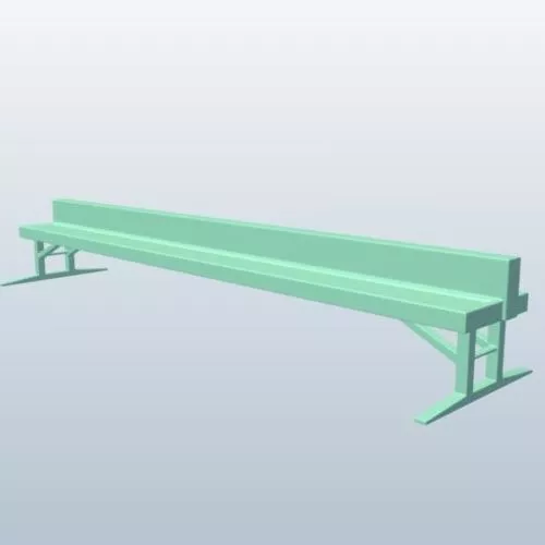 School Bus Stop Shelter 3d model