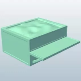 Skate Park Grind Planter 3d model