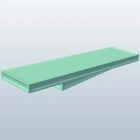 Skate Park Rectangular 3d model